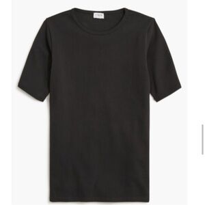 J.CREW Factory New Black Cotton Short Sleeve Crew Tee Shirt